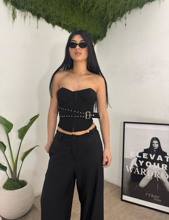 BUSTIER BLACK