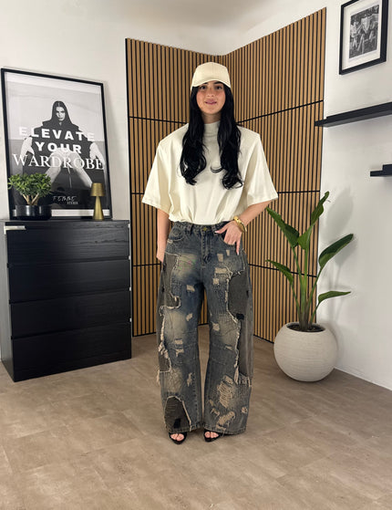 Denim Strappi