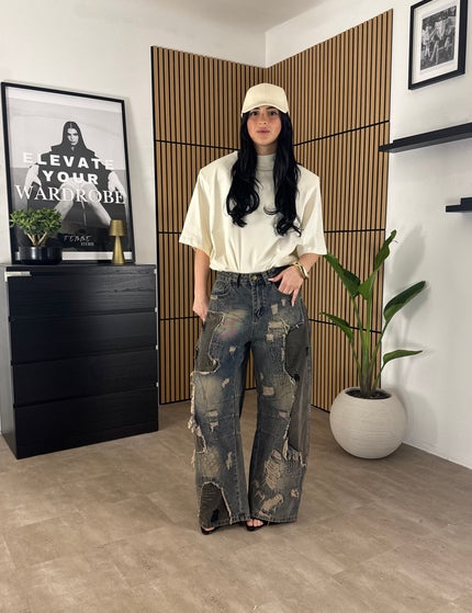 Denim Strappi